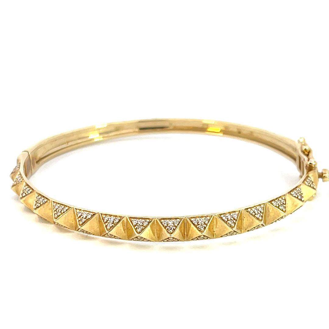Diamond Pyramid Bangle